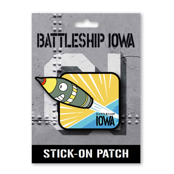 Battleship IOWA Brent Noll Lance Missile Stick-On Patch