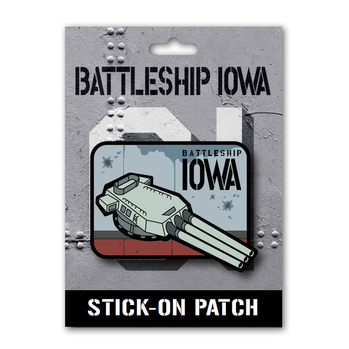 Battleship IOWA Brent Noll Turret Stick-On Patch