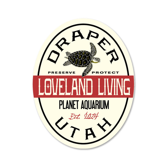 Loveland Living Planet Aquarium Sea Turtle Sticker