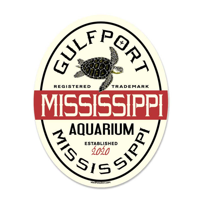 Mississippi Aquarium Sea Turtle Sticker