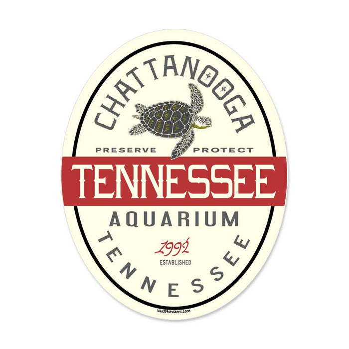 Tennessee Aquarium Turtle Sticker