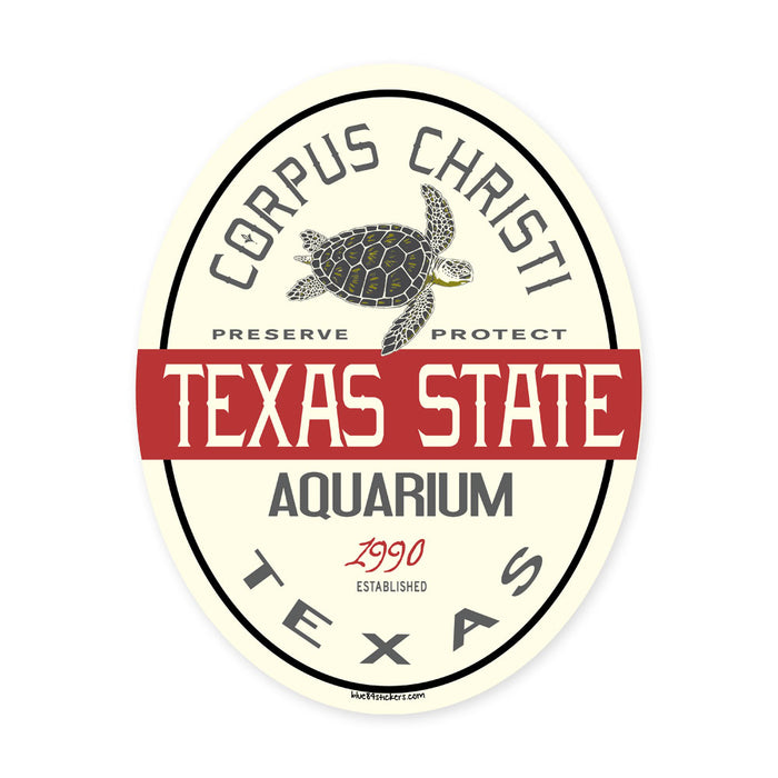Texas State Aquarium Sea Turtle Sticker