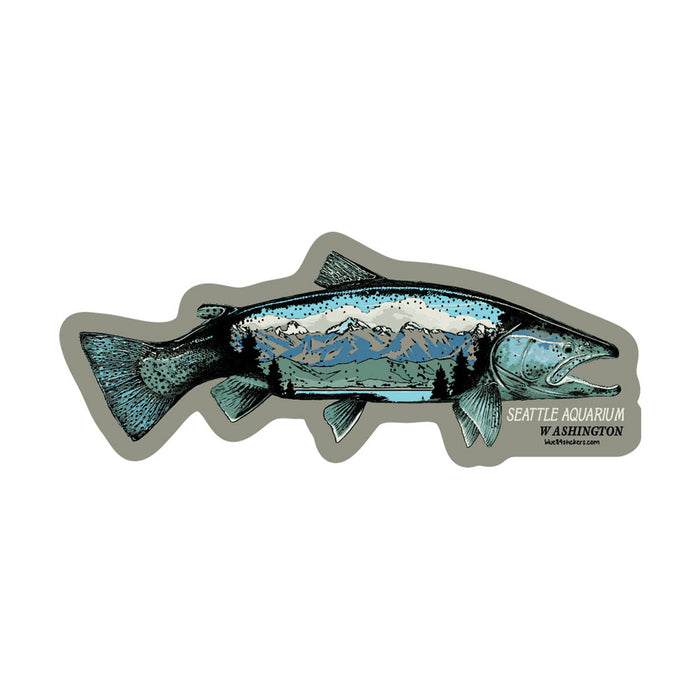 Seattle Aquarium Trout Sticker