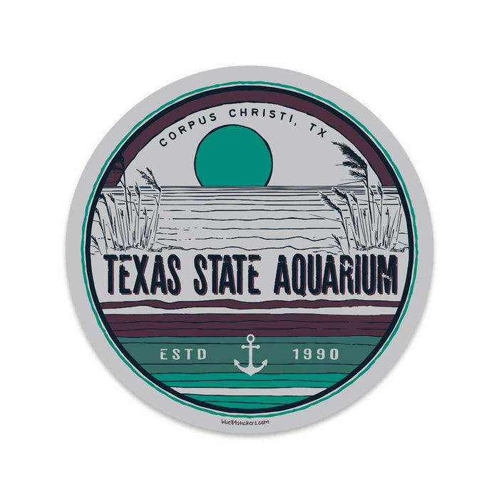 Texas State Aquarium Anchor Sticker