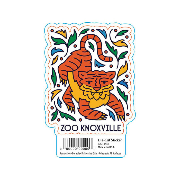Zoo Knoxville Tiger Sticker