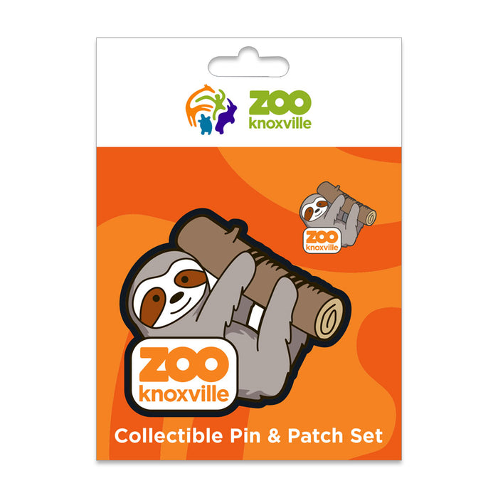 Zoo Knoxville Sloth Patch/Pin Set