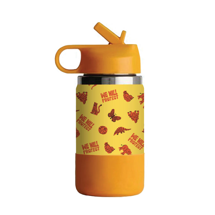 We will Protect Zoo Species Youth Water Bottle