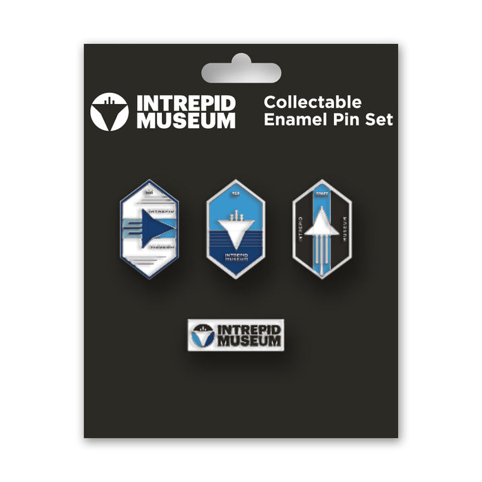 Intrepid Museum Collectible Enamel Pin Set of 4
