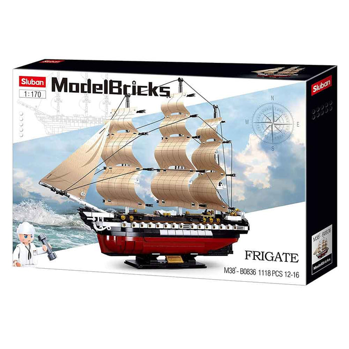 USS Constitution Replica Frigate Building Block Set