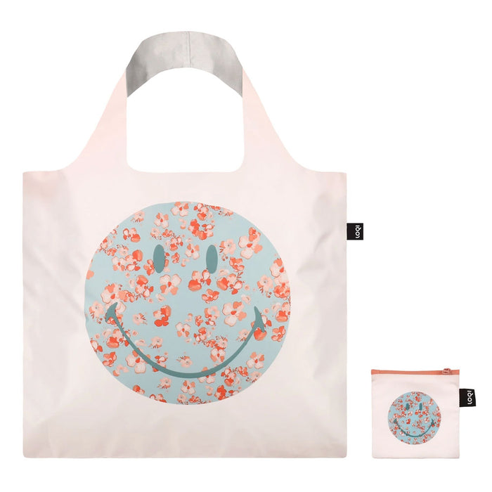 Smiley Cherry Blossom Recycled Bag
