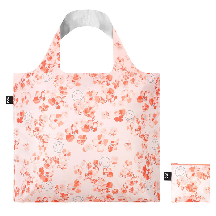 Smiley Cherry Blossom Recycled Bag