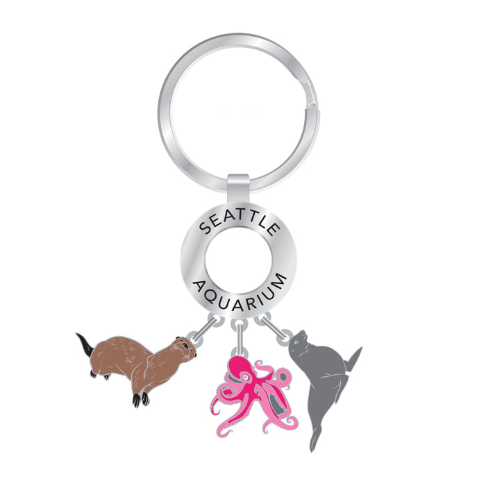 Seattle Aquarium Dangle Keychain
