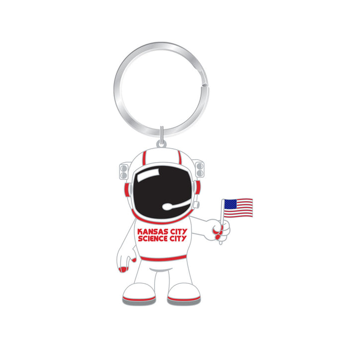 Kansas City Science City Astronaut Swivel Keychain