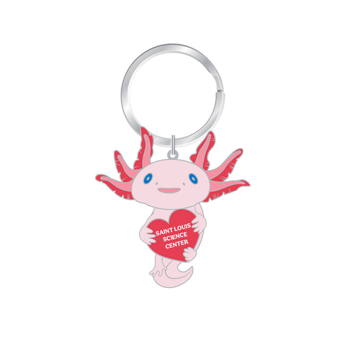 Saint Louis Science Center Axolotl Swivel Key Chain