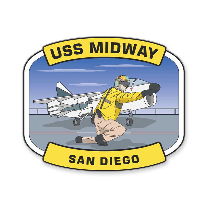 USS Midway Museum Foil Shooter Magnet