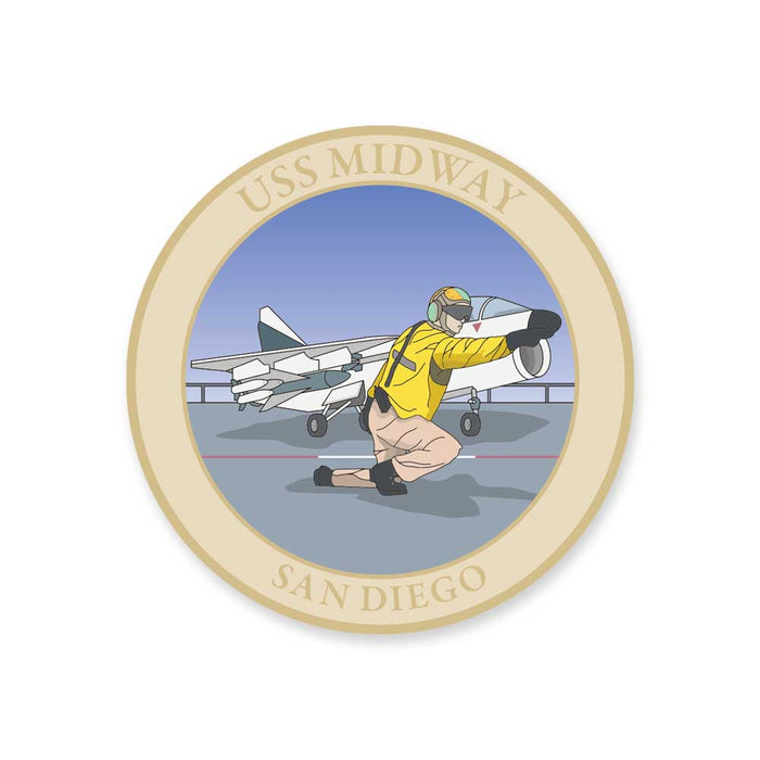 USS Midway Museum Foil Shooter Coin
