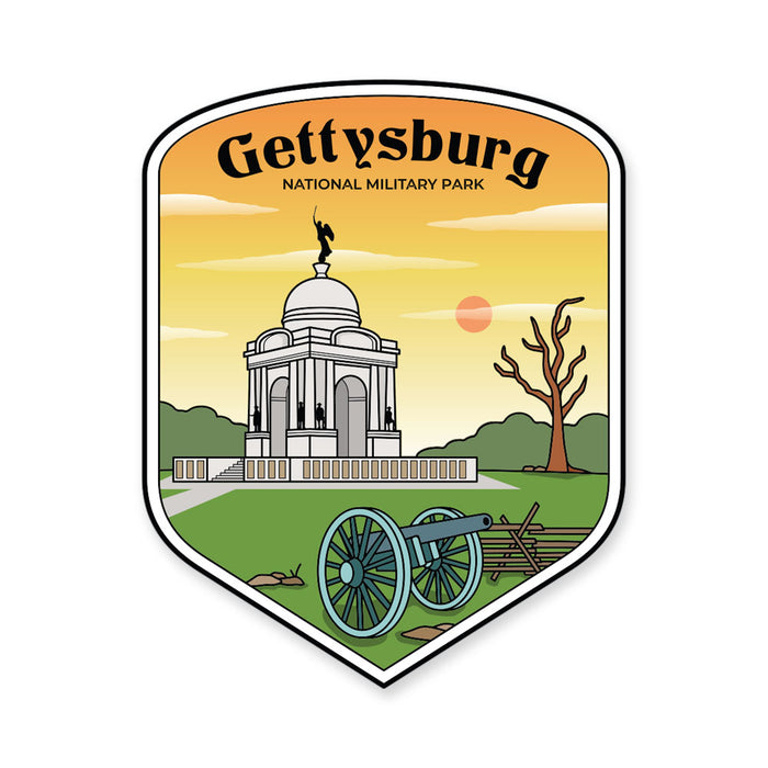 Gettysburg National Military Park Foil Building Magnet