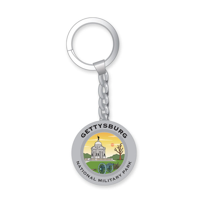 Gettysburg National Military Park Foil Building Keychain