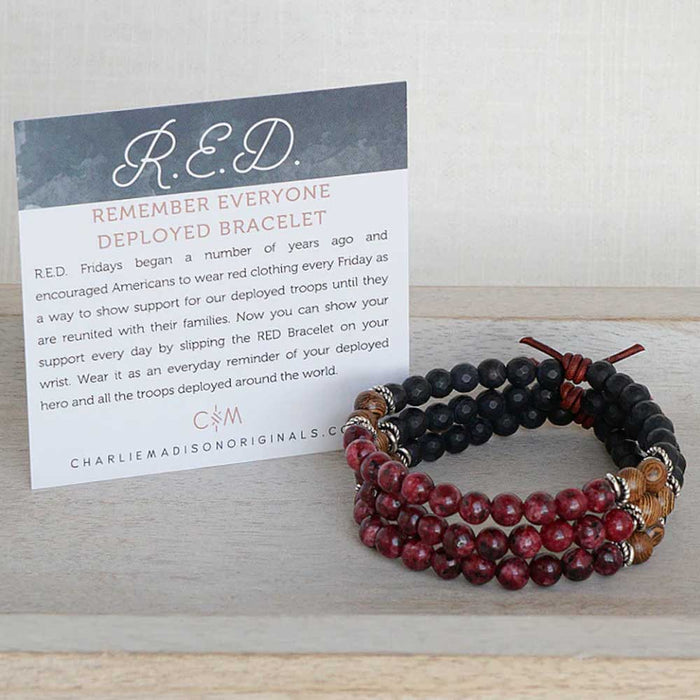 Charliemadison Remember Everyone Deployed Bracelet
