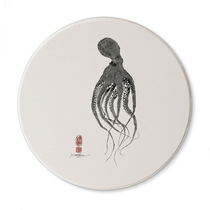 Birch Aquarium Octopus Coaster