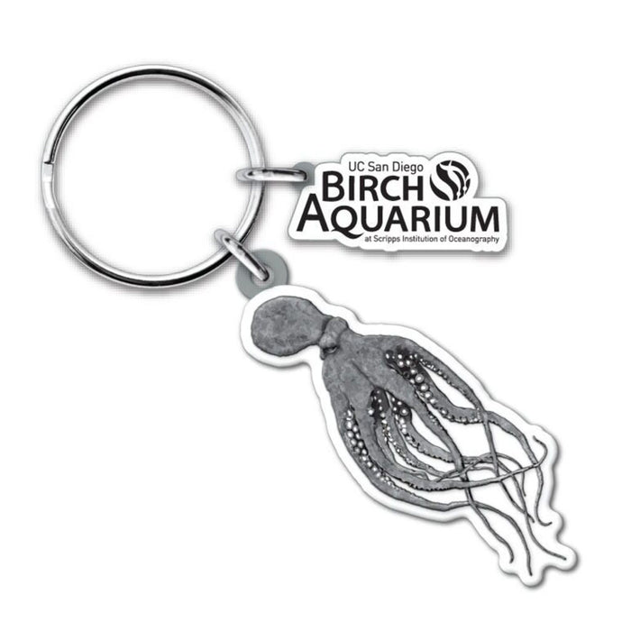 Birch Aquarium Grieving Octopus Keychain