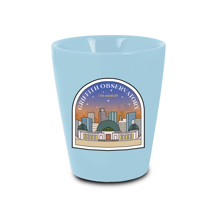 Griffith Observatory Cityscape Shot Glass