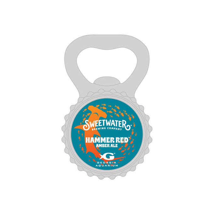Georgia Aquarium Sweetwater Brewing Co. Bottle Opener Magnet