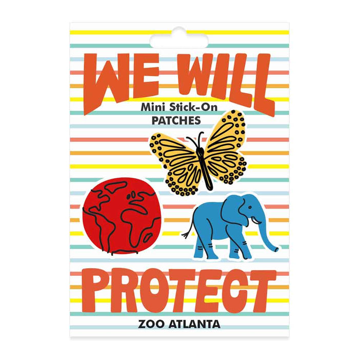 Zoo Atlanta We Will Protect Mini Stick-On Patch Set