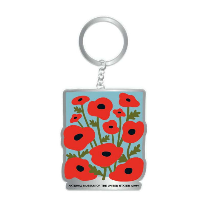 National Museum of the United States Army Poppy Army Keychain
