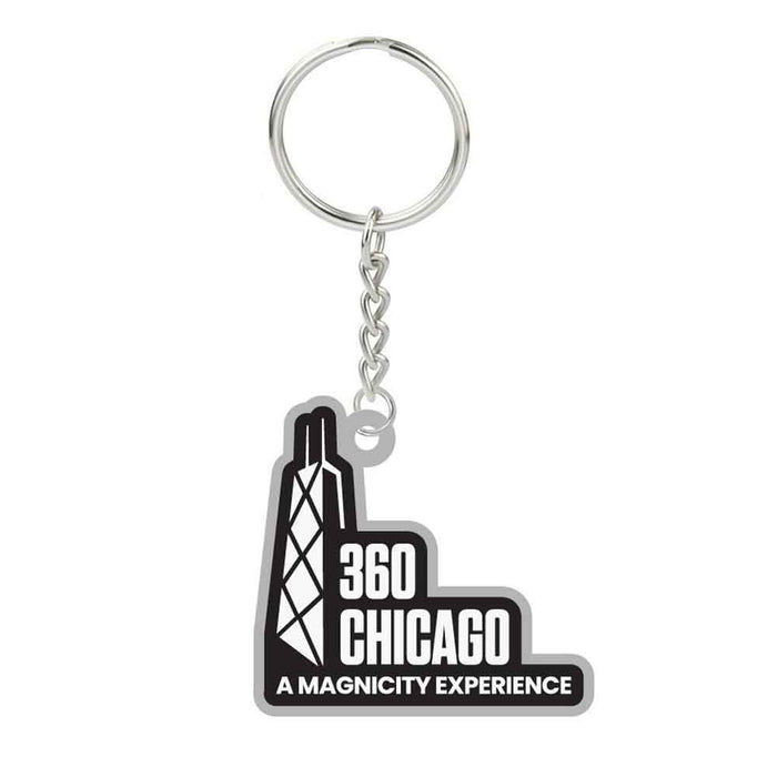 360 CHICAGO Logo Keychain