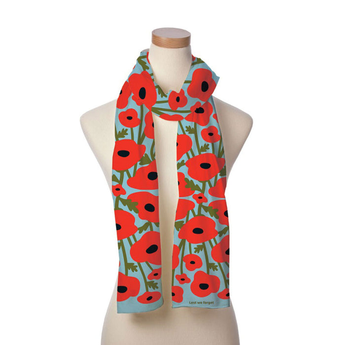 Lest We Forget Poppies Scarf
