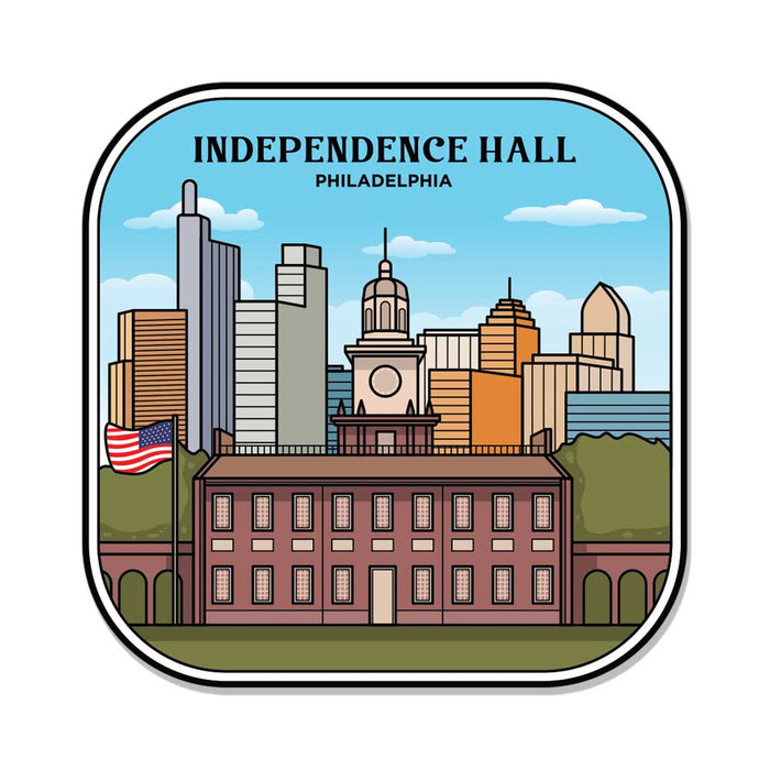 Independence Hall Foil Magnet