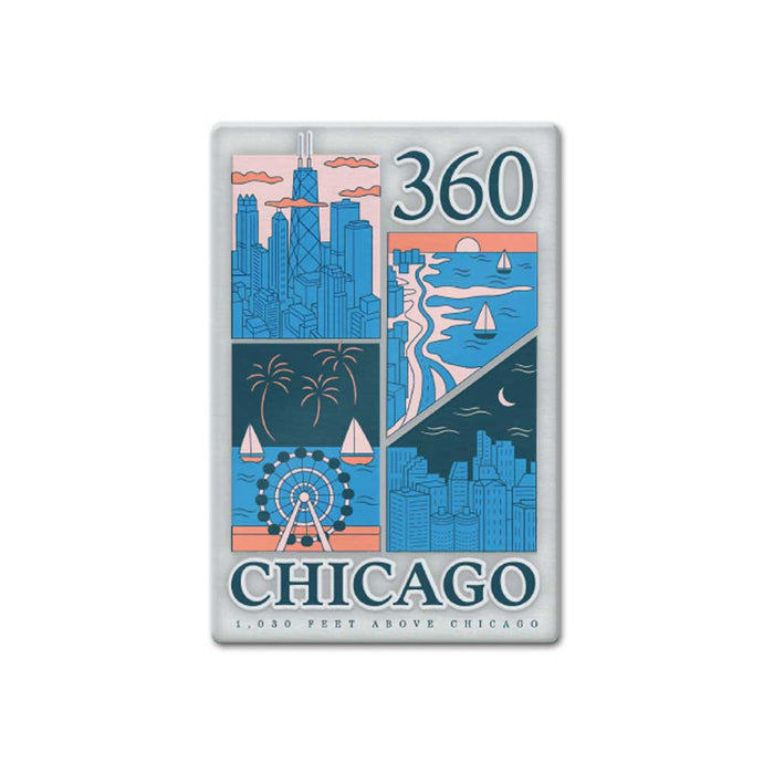 360 CHICAGO Icons Magnet
