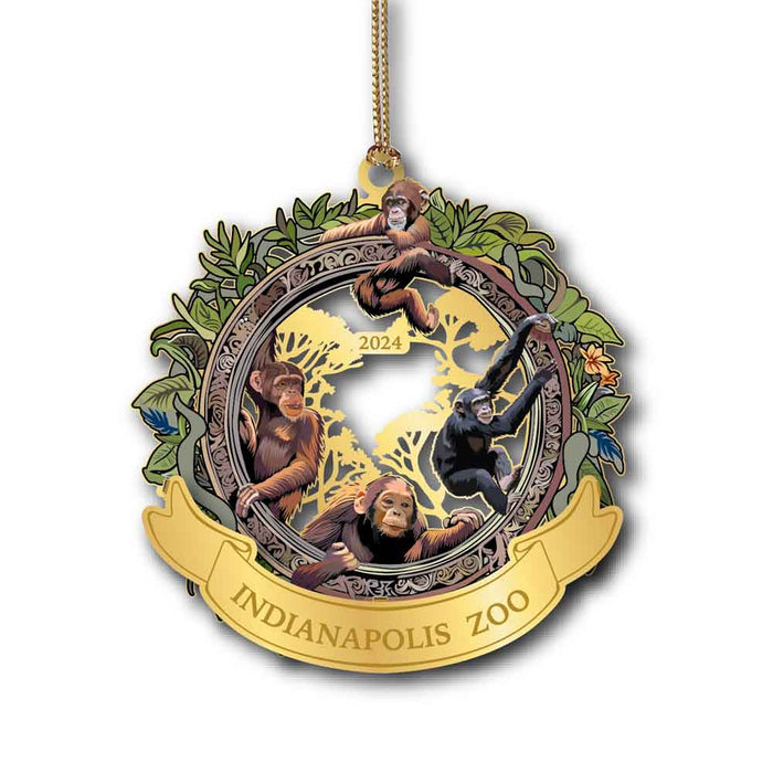 Indianapolis Zoo Chimpanzees Ornament