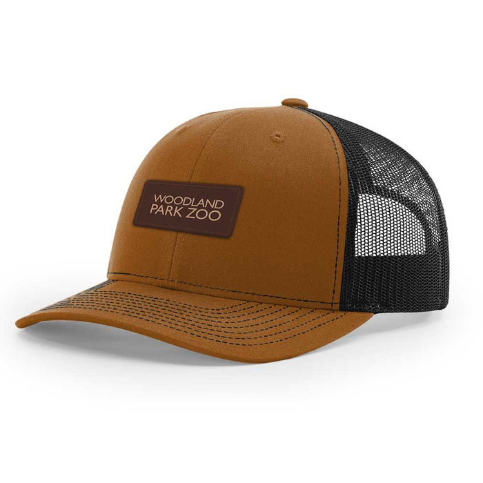 Woodland Park Zoo Leather Patch Trucker Cap