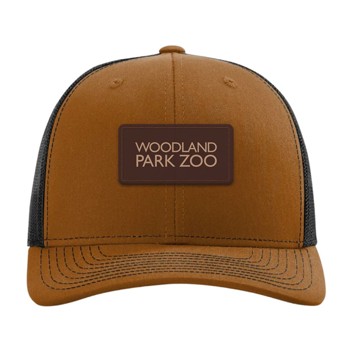 Woodland Park Zoo Leather Patch Trucker Cap