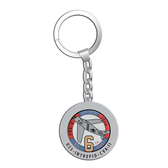 Intrepid Fighter Squadron Crew Patch Keychain