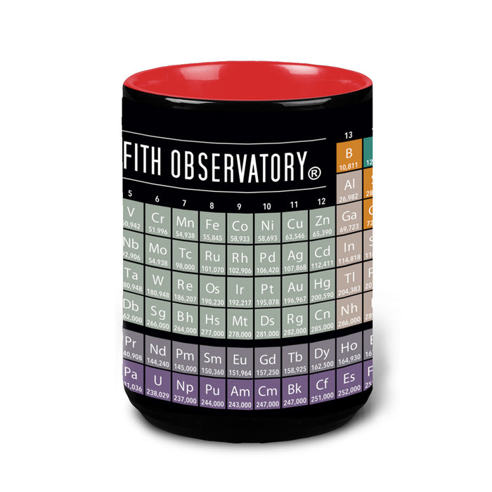 Griffith Observatory Periodic Table Mug