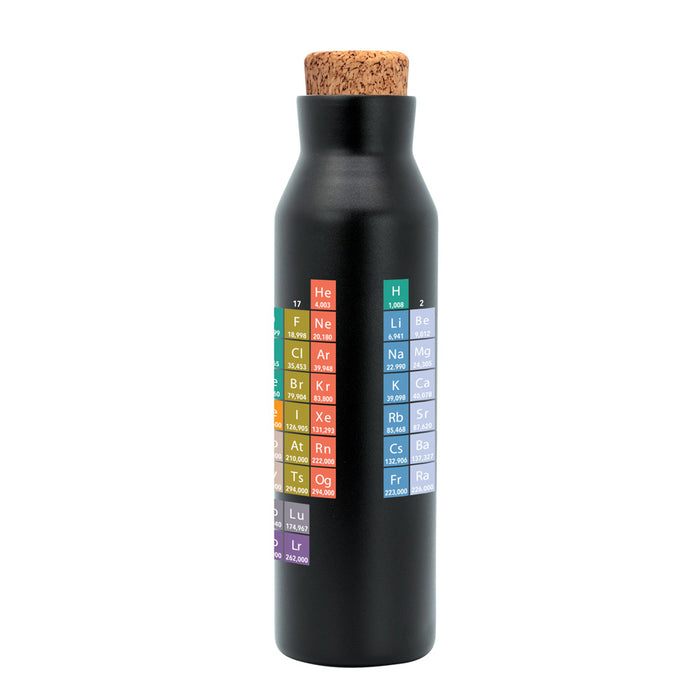 Griffith Observatory Periodic Table Cork Top Water Bottle