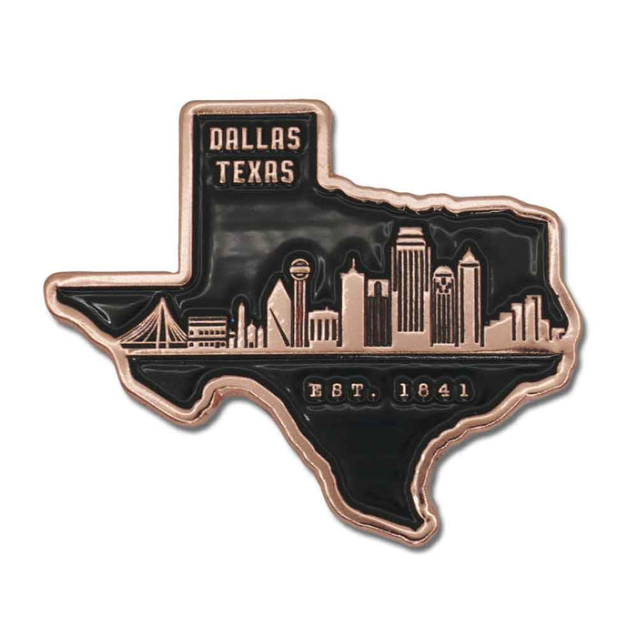 Reunion Tower Dallas Texas Copper Magnet