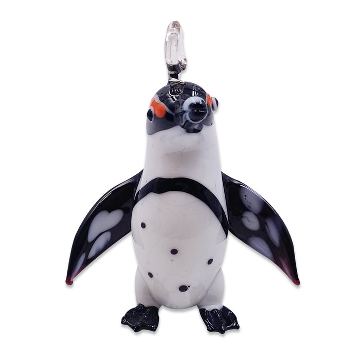 Mississippi Aquarium Penguin Glass Ornament