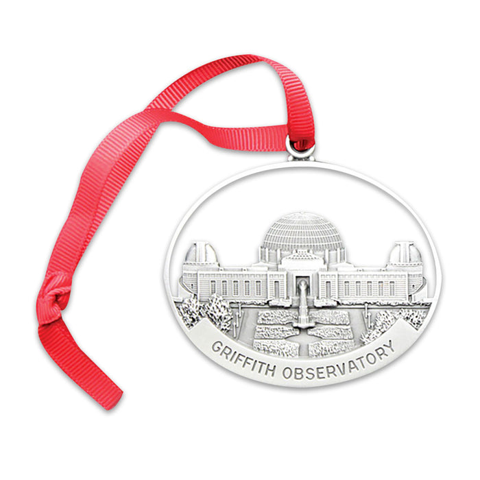 Griffith Observatory Building Pewter Ornament