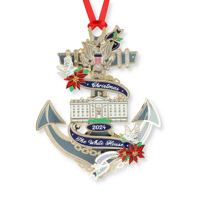 White House Christmas Ornament 2024