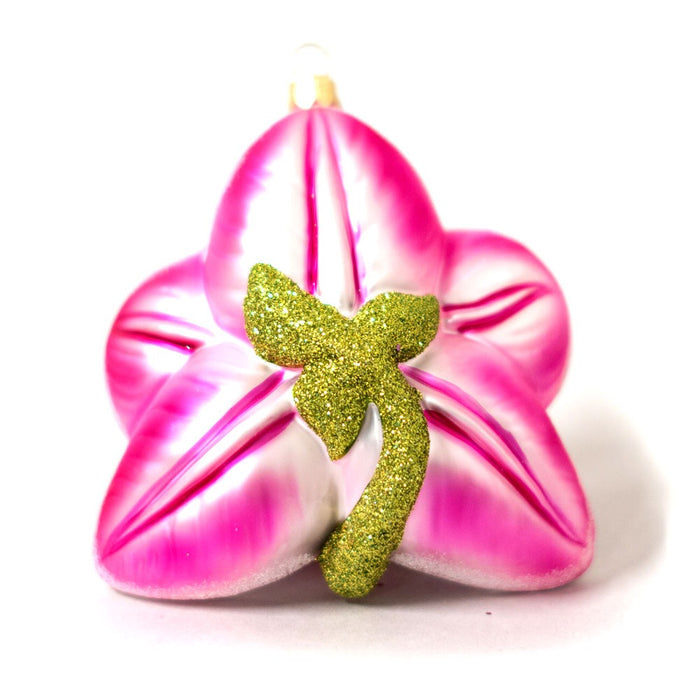 Marie Selby Botanical Gardens Pink Orchid Ornament