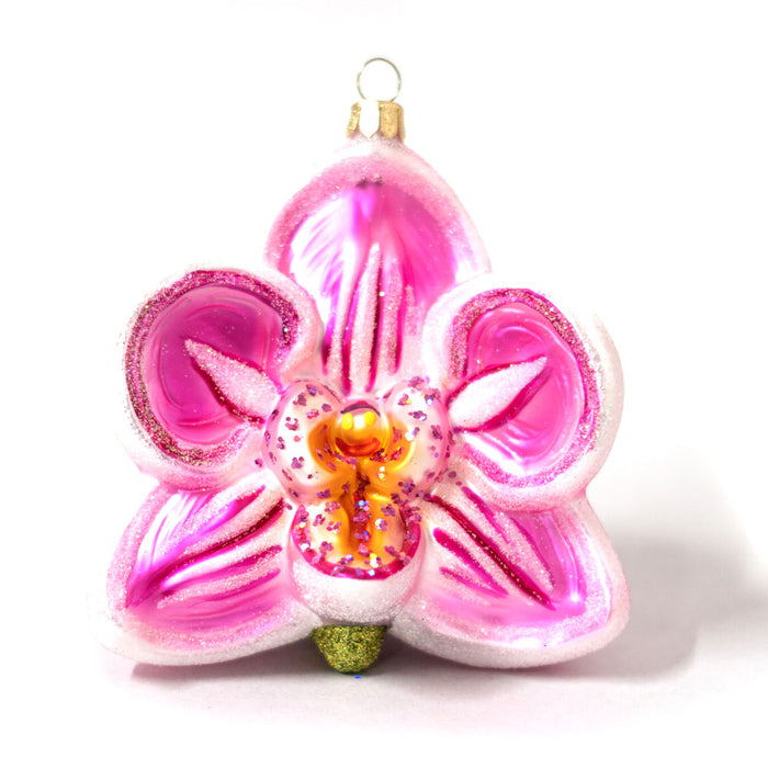 Marie Selby Botanical Gardens Pink Orchid Ornament