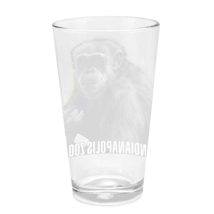 Indianapolis Zoo Chimp Glass Pint