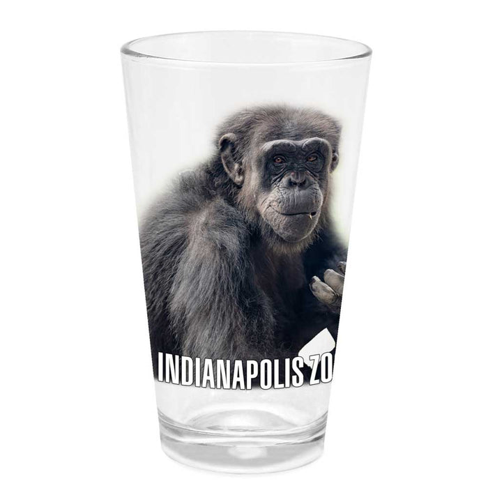 Indianapolis Zoo Chimp Glass Pint
