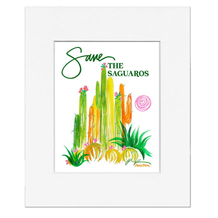 Desert Botanical Garden Save the Saguaros Print
