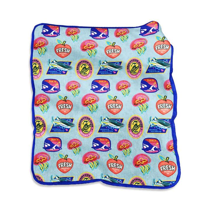 Georgia Aquarium Raschel Blanket