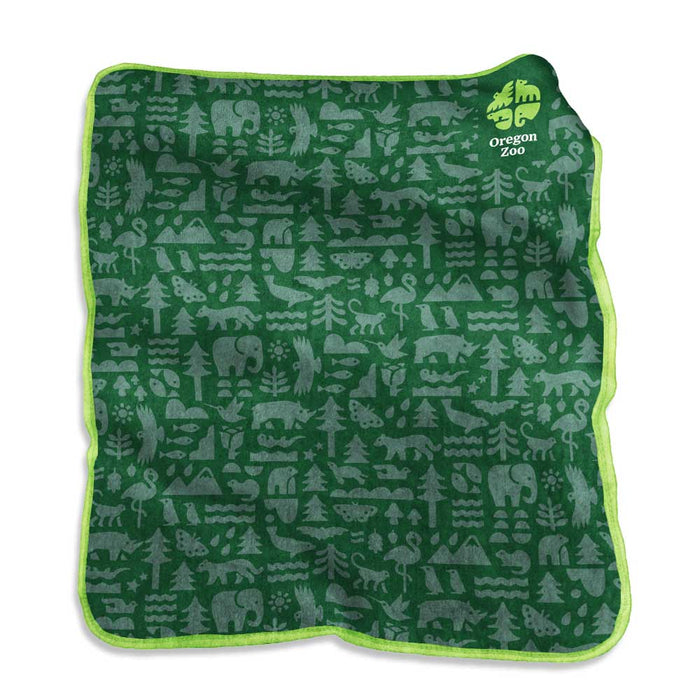 Oregon Zoo Raschel Blanket